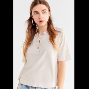 Urban Outfitters short sleeve T-shirt with button